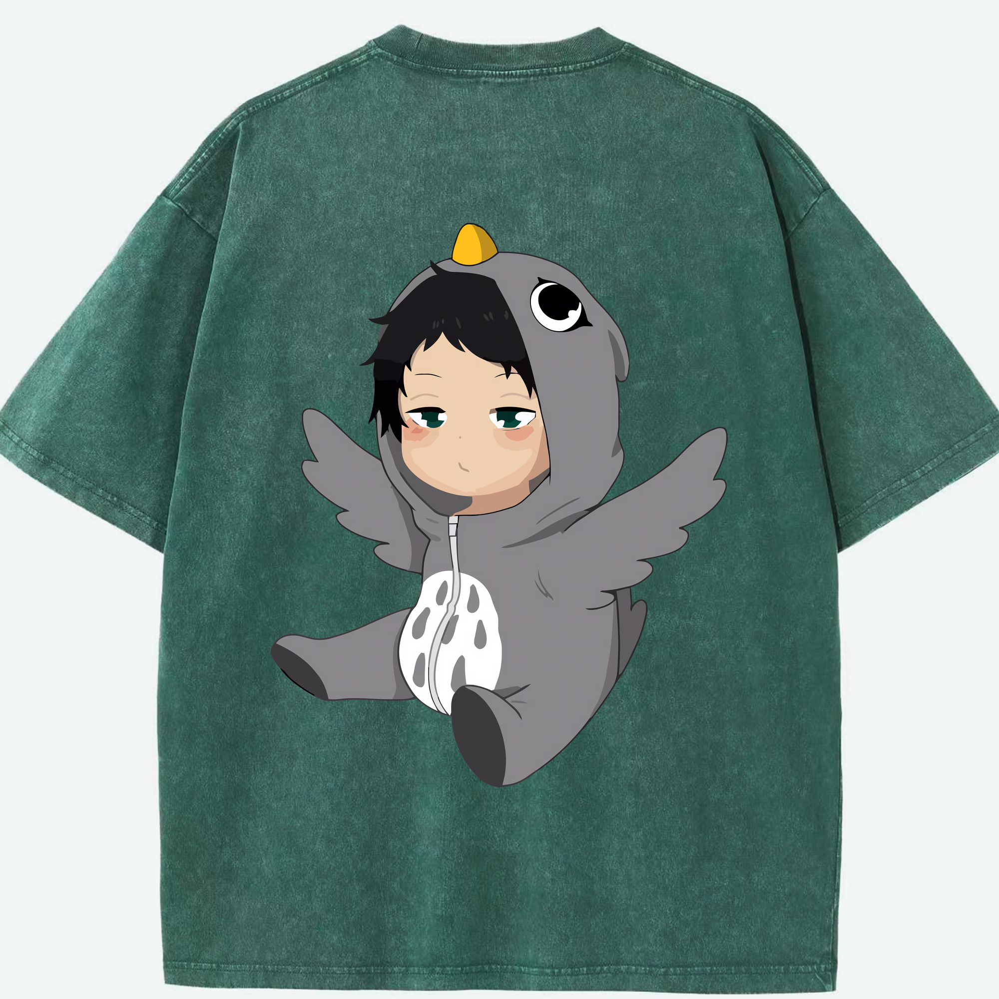 （画像用） ハイキュー!! Haikyu!! 綿100% ヴィンテージ風 半袖Tシャツ（背面プリント）